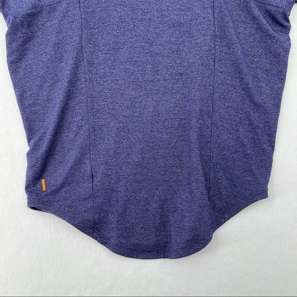 LUCY Womens Sleeveless V-Neck Blue Athletic top Mesh cutouts size: small - Picture 2 of 8